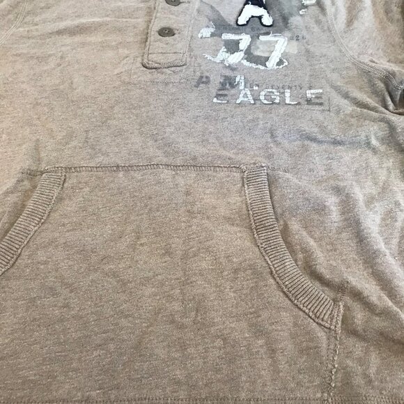 American Eagle Men's Size L Grey Graphic Vintage Fit Long Sleeve Sweatshirt Y2K - Picture 12 of 12